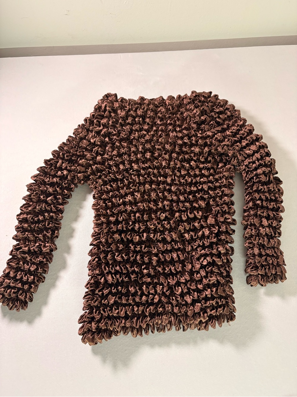 Magic Ruffled Scarf in Rust - Picture 3 of 3